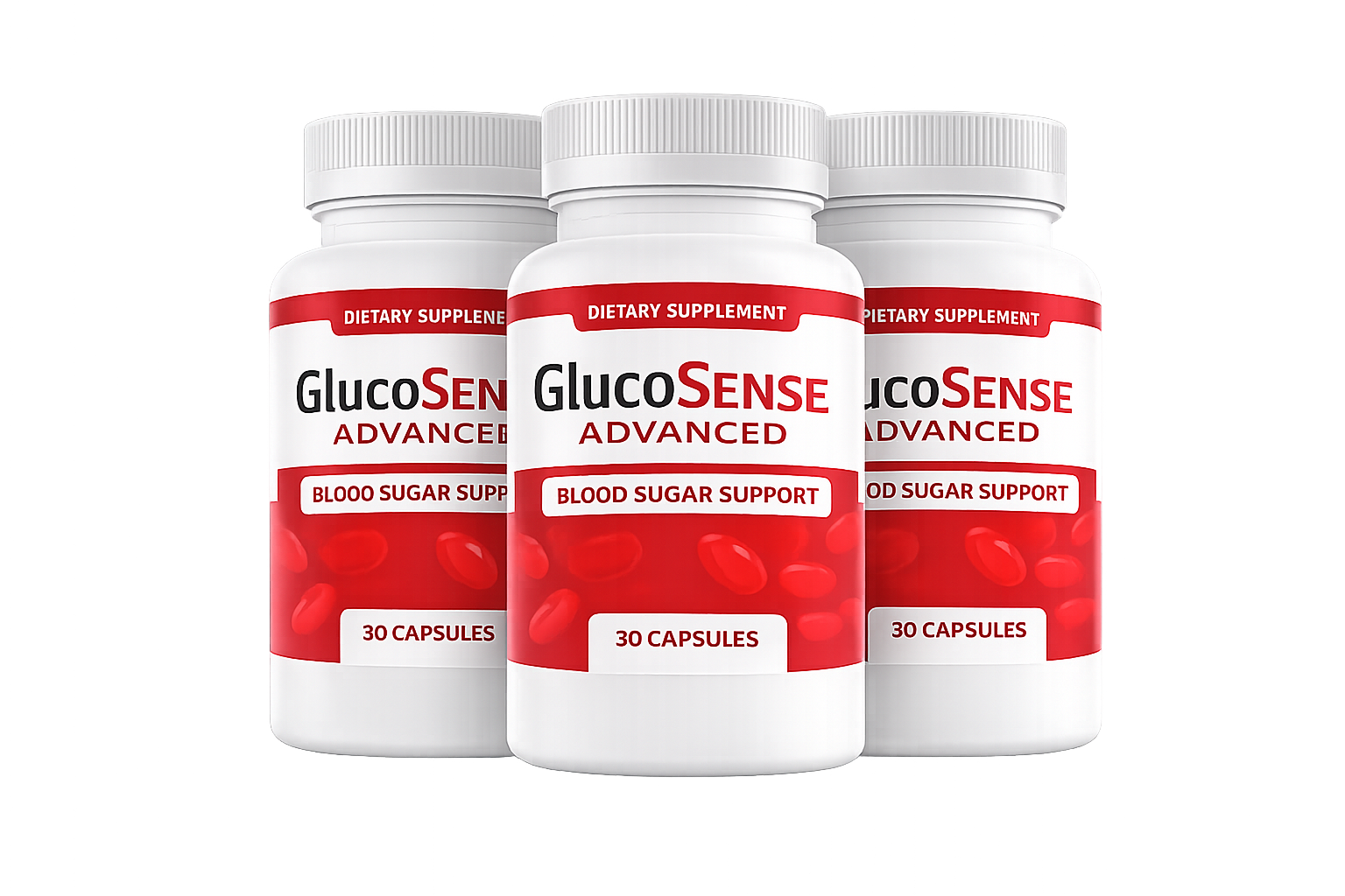 GlucoSense Advanced - 3 Bottles
